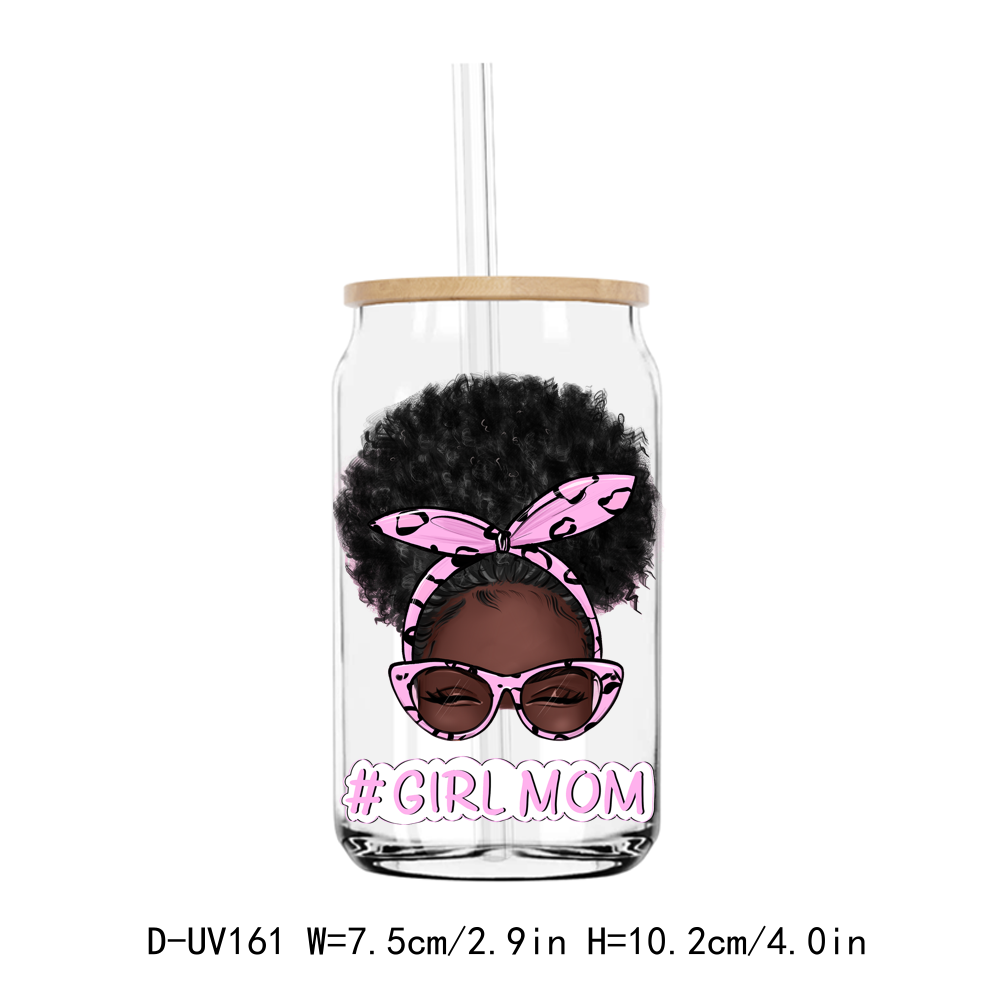 Girl Mom Coffee Lover UV DTF Sticker Decals