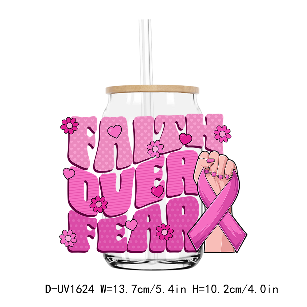 Breast Cancer UV DTF Stickers Decals