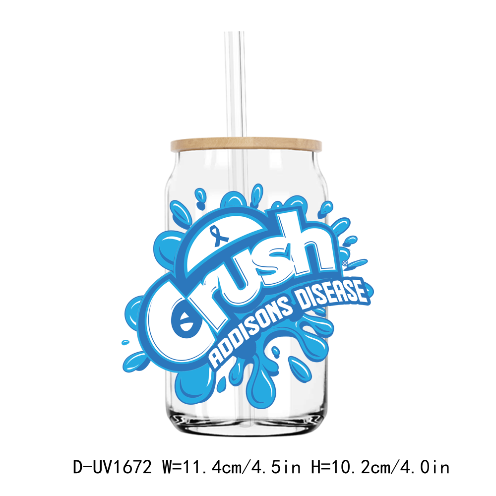 Crush Autism Awareness UV DTF Stickers Decals