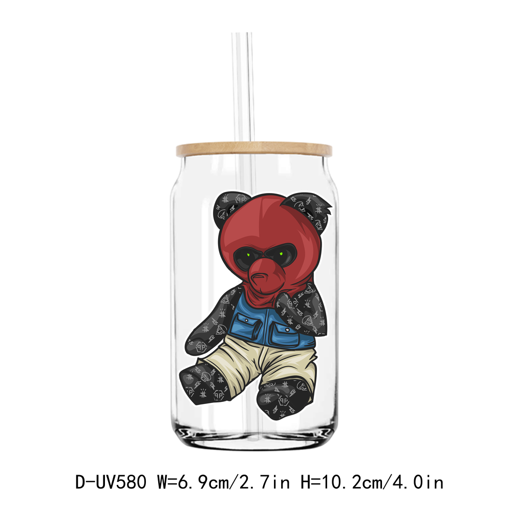 Teddy Bear 16OZ UV DTF Sticker Decals