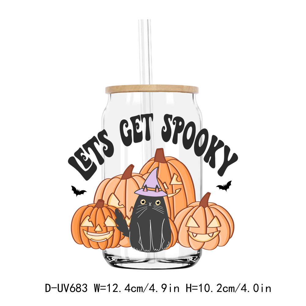 Halloween Spooky 16OZ UV DTF Sticker Decals