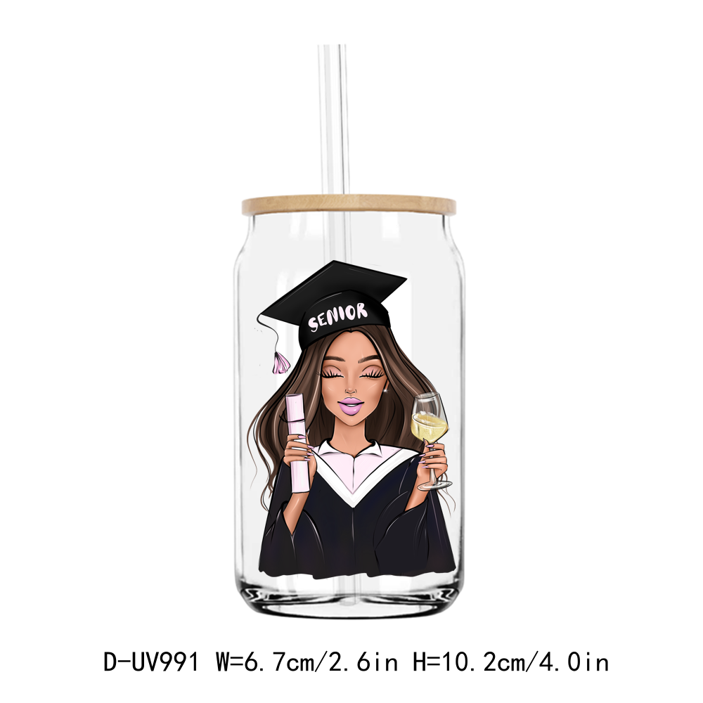 Senior Graduate Girl Student School UV DTF Sticker Decals