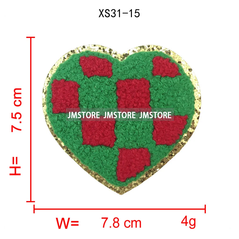 Colorful Tis the Season Coquette Christmas Tree Cheer Cozy Winter Soft Embroidered Chenille Iron on Patches for Clothes Bags