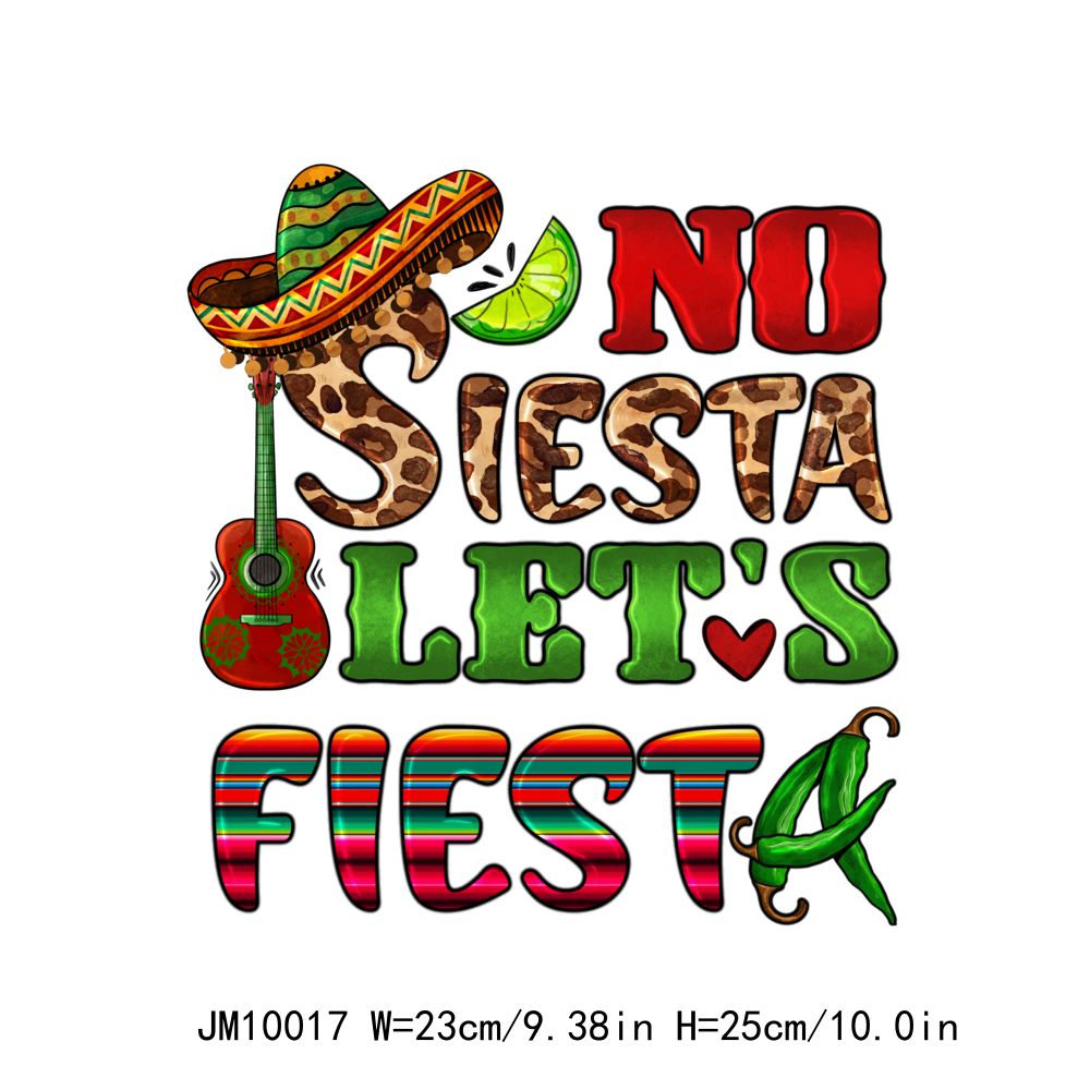 Mexico Western Let's Fiesta DTF Transfers