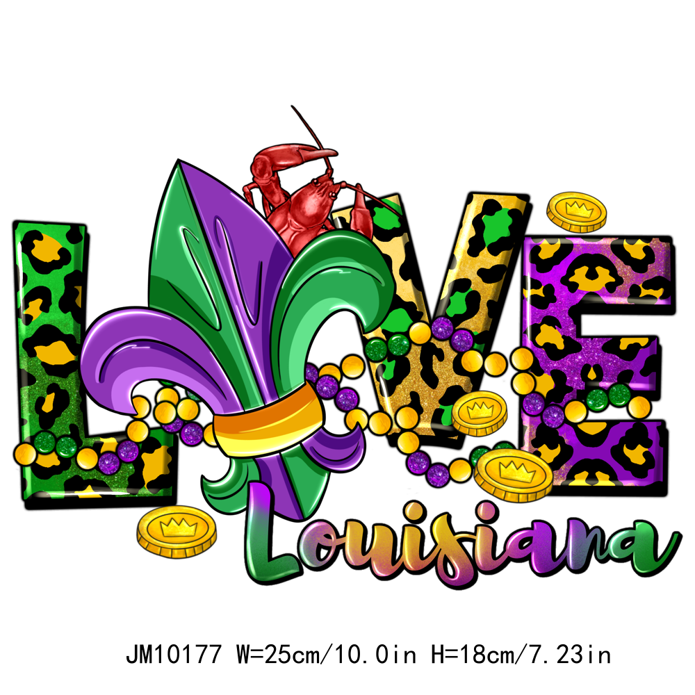 Mardi Gras Festival Louisiana DTF Transfers