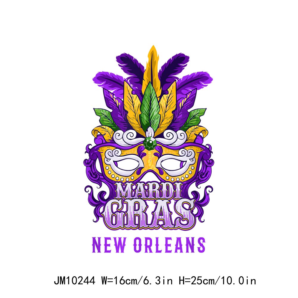 Mardi Gras Y'all Festival Mardi Grawr DTF Transfers