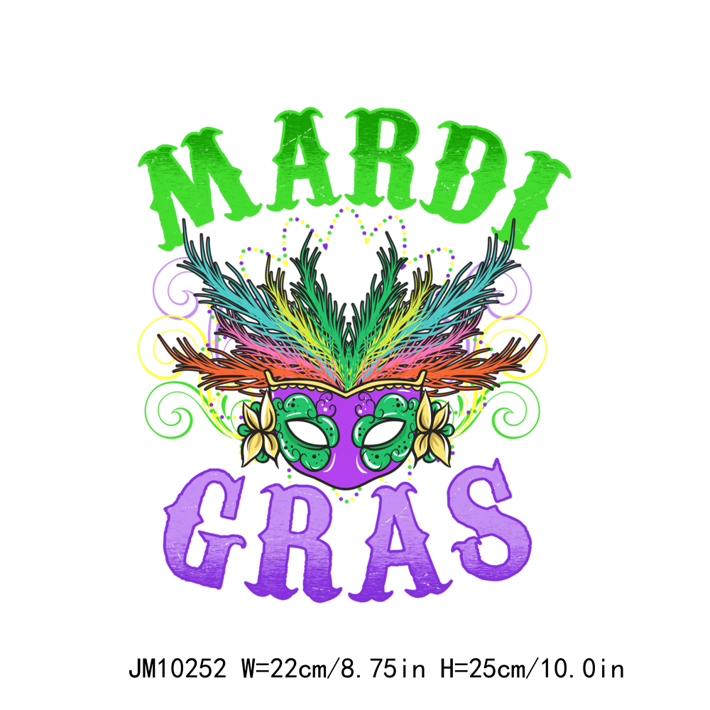 Mardi Gras Y'all Festival Mardi Grawr DTF Transfers