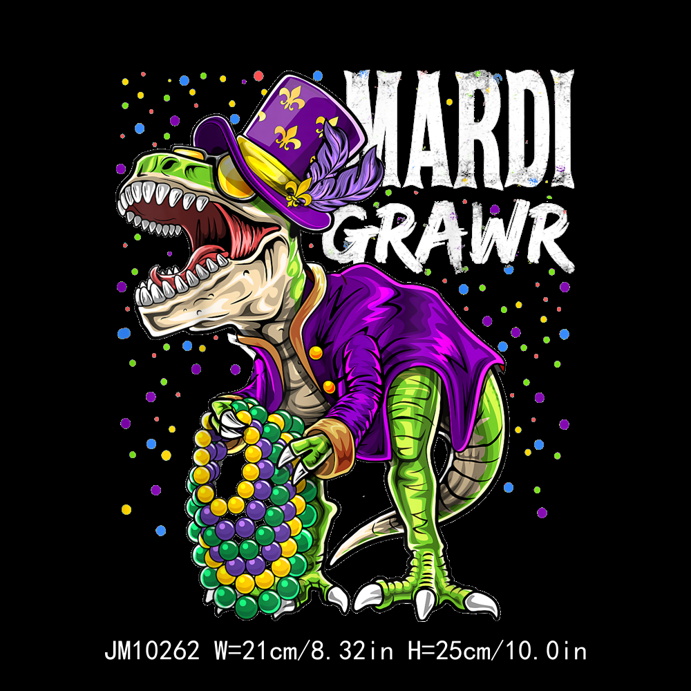 Mardi Gras Y'all Festival Mardi Grawr DTF Transfers