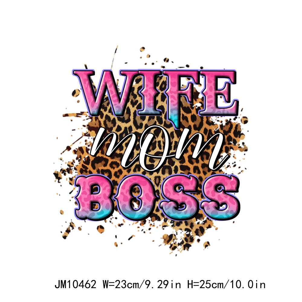 Leopard Mama Boss Mama Lightning DTF Transfers