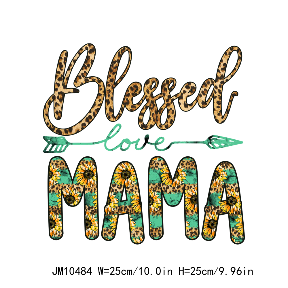 Sunflower Momlife Blessed Mama DTF Transfers