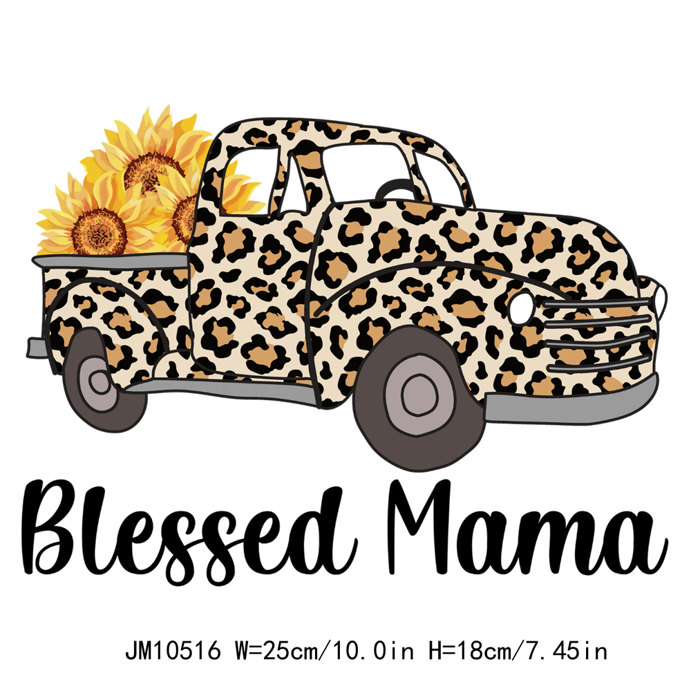 Sunflower Cow Mama Blessed Mother DTF Transfers