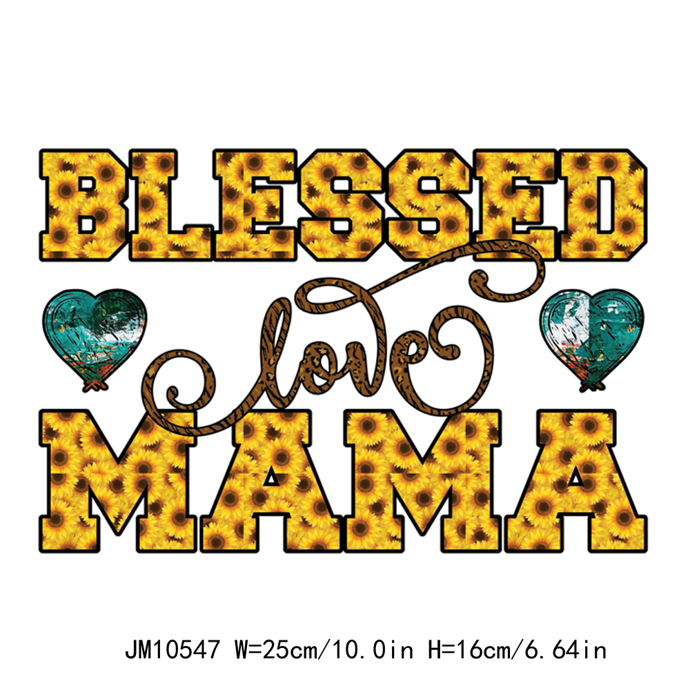 Sunflower Cow Mama Blessed Mother DTF Transfers