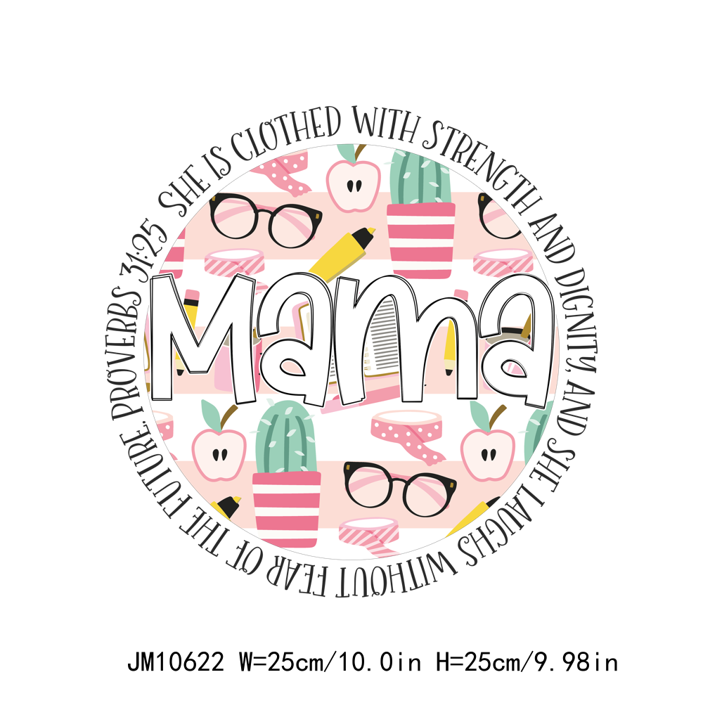 Circle Mama Designs Letters DTF Transfers