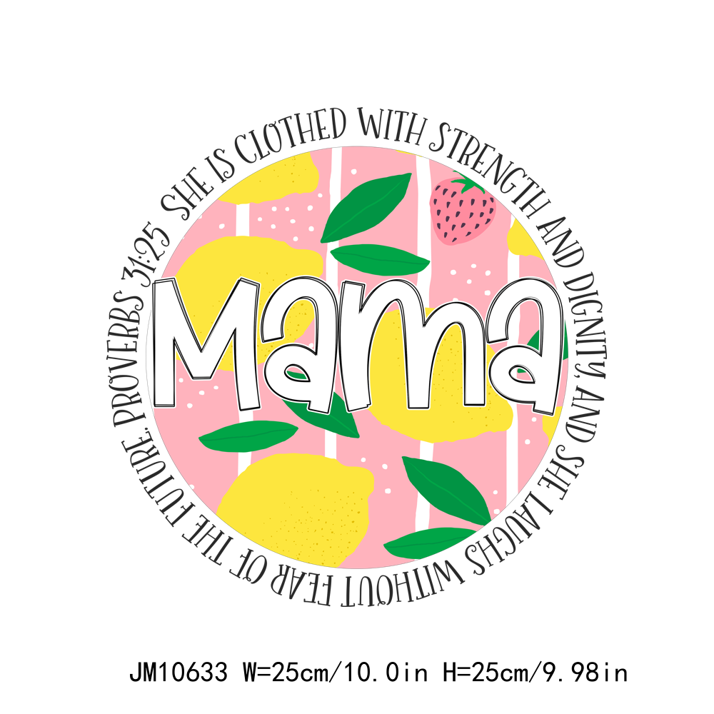 Circle Mama Designs Letters DTF Transfers