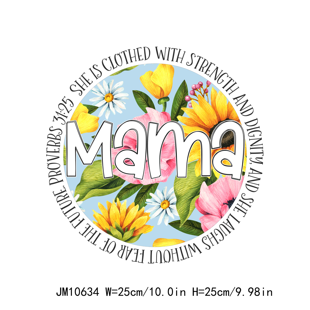 Circle Mama Designs Letters DTF Transfers