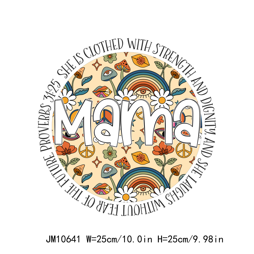 Circle Mama Designs Letters DTF Transfers