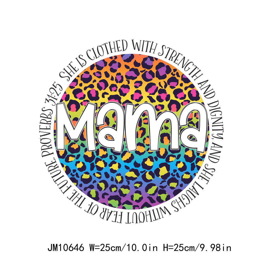 Full Color Mama Letters DTF Transfers