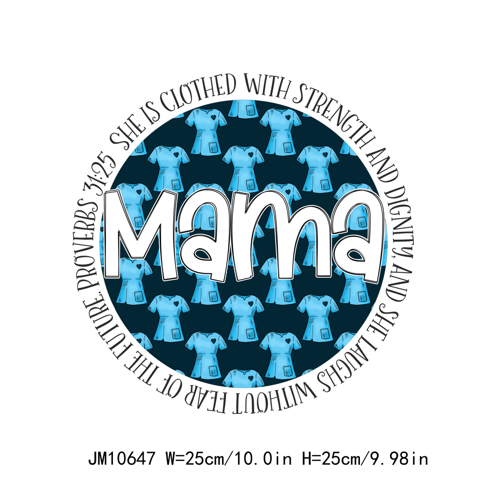 Full Color Mama Letters DTF Transfers