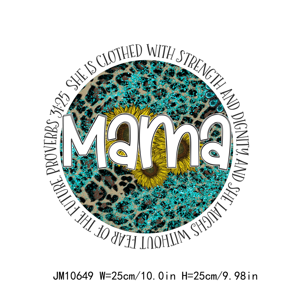 Full Color Mama Letters DTF Transfers