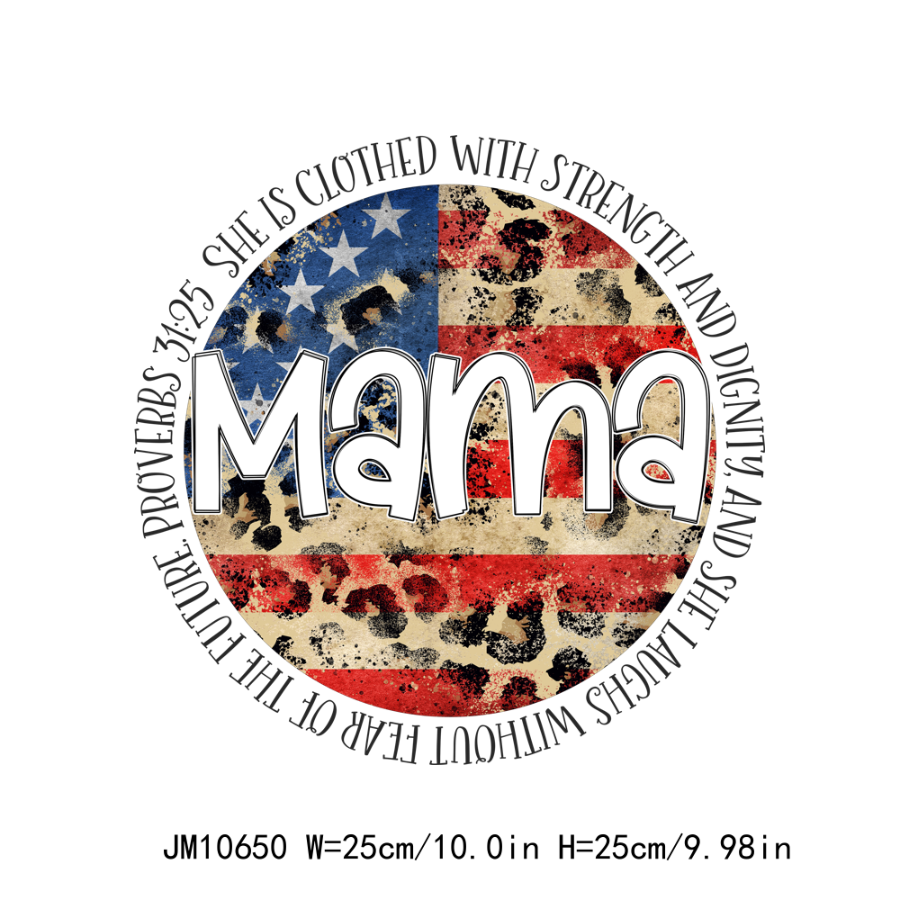 Full Color Mama Letters DTF Transfers