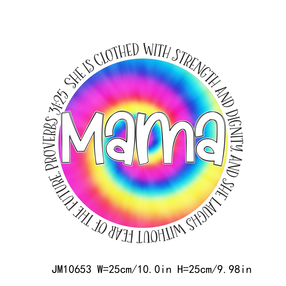 Full Color Mama Letters DTF Transfers