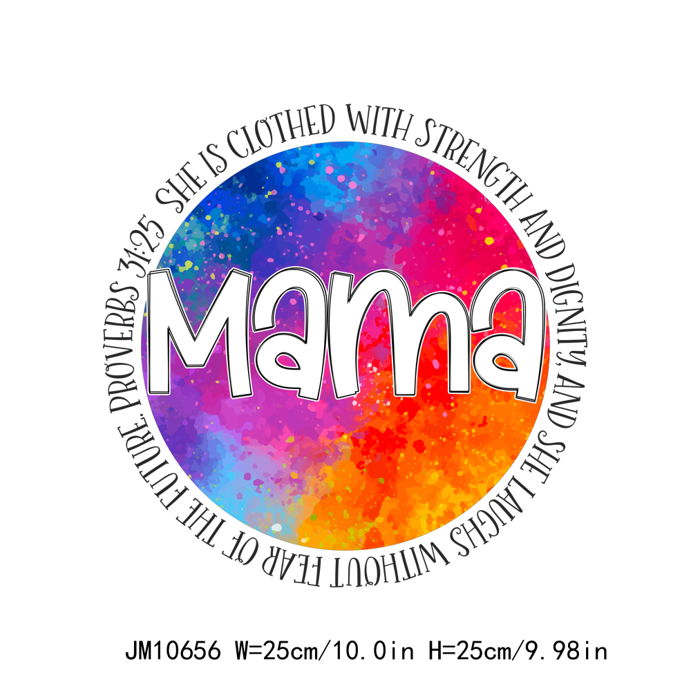 Full Color Mama Letters DTF Transfers