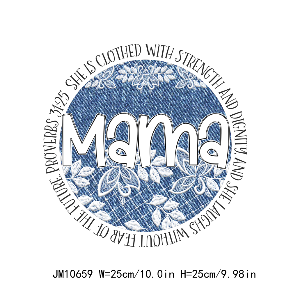 Full Color Mama Letters DTF Transfers