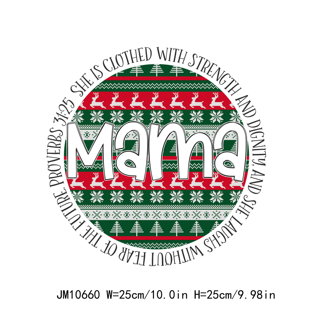 Full Color Mama Letters DTF Transfers