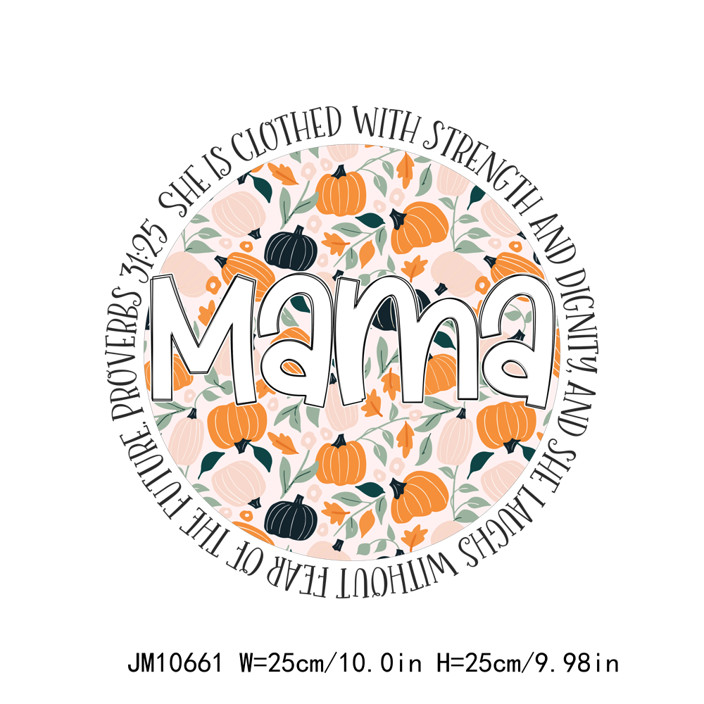 Full Color Mama Letters DTF Transfers