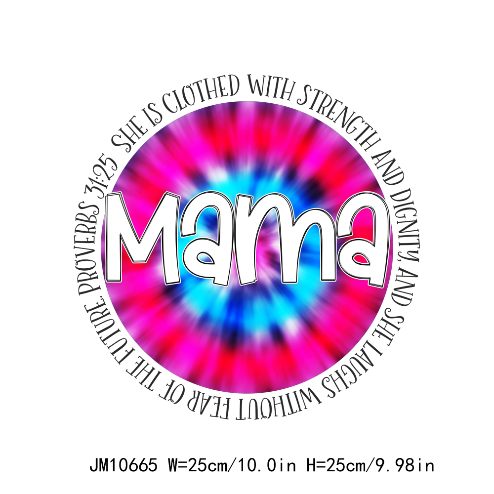 Full Color Mama Letters DTF Transfers