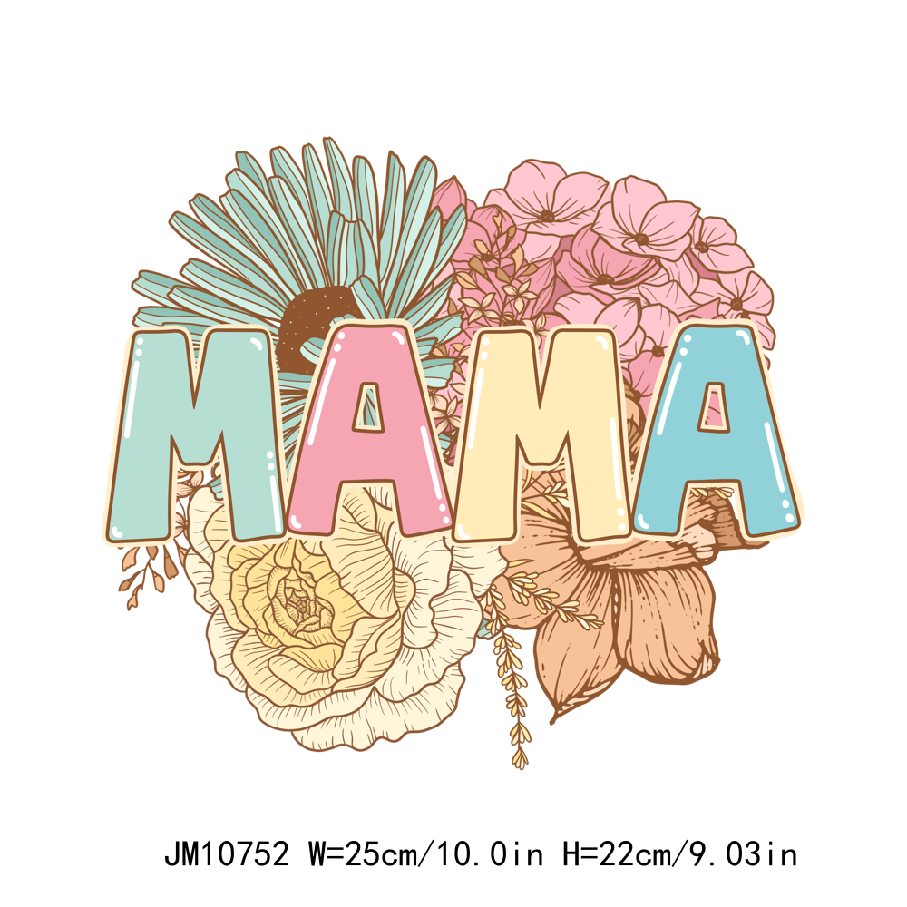 Flower Mama Mini Family DTF Transfers