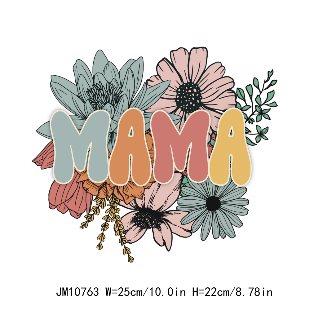 Floral Mama Leopard Mom DTF Transfers