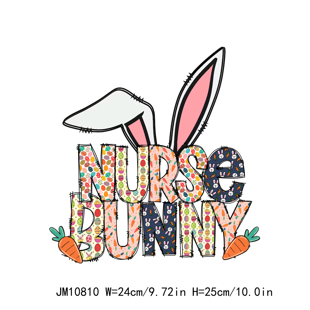 Easter Teacher Nurse Rabbit DTF Transfers