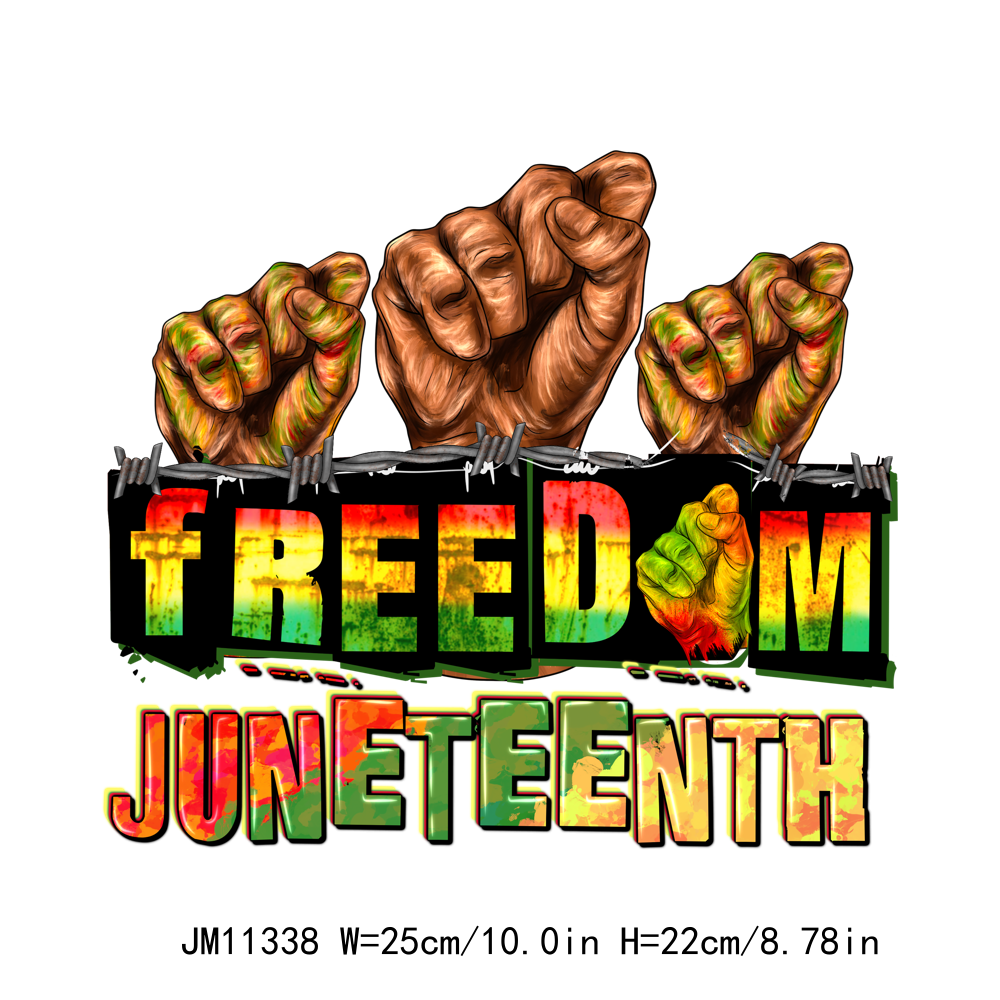 Freedom 1865 Vibes Juneteenth DTF Transfers