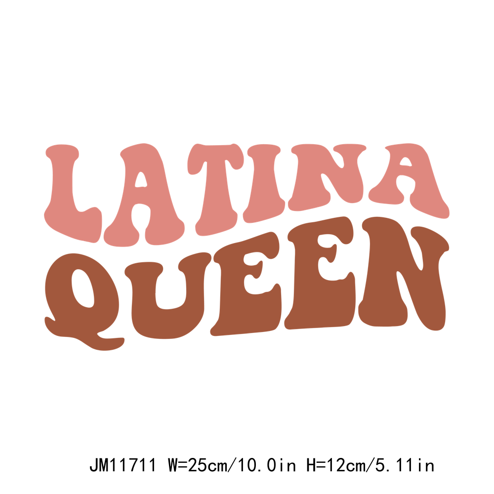 Latina Queen Spanglish Letter DTF Transfers