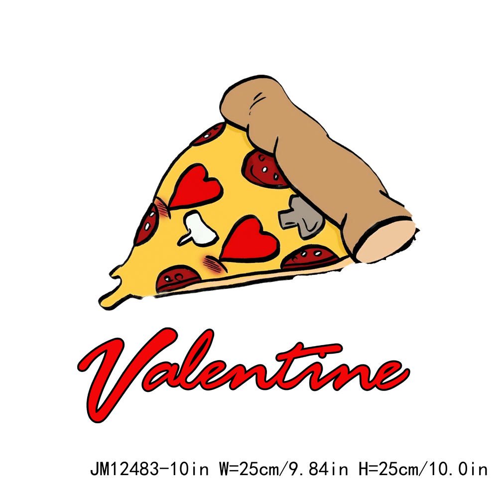 I love Pizza Valentine DTF Transfers