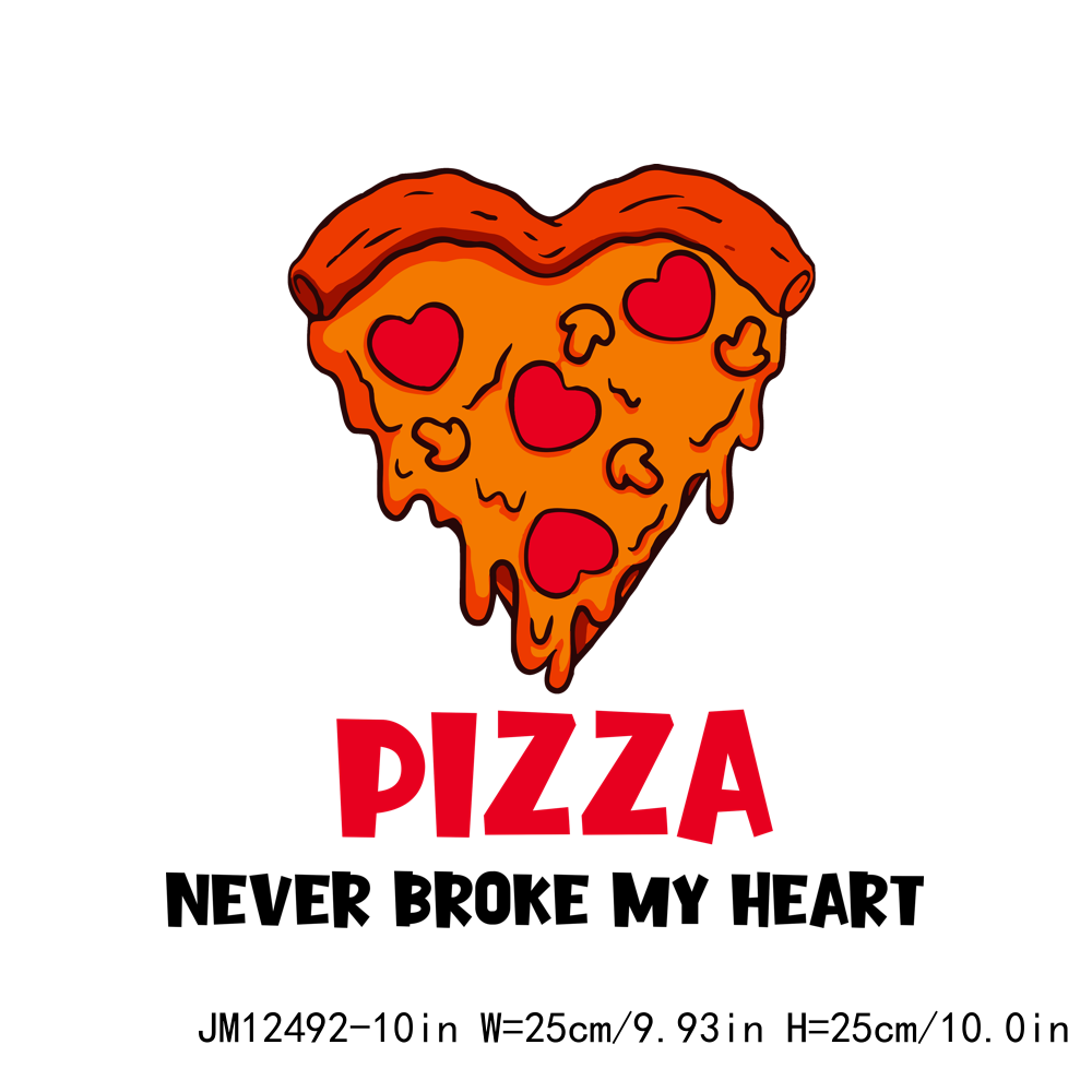 I love Pizza Valentine DTF Transfers