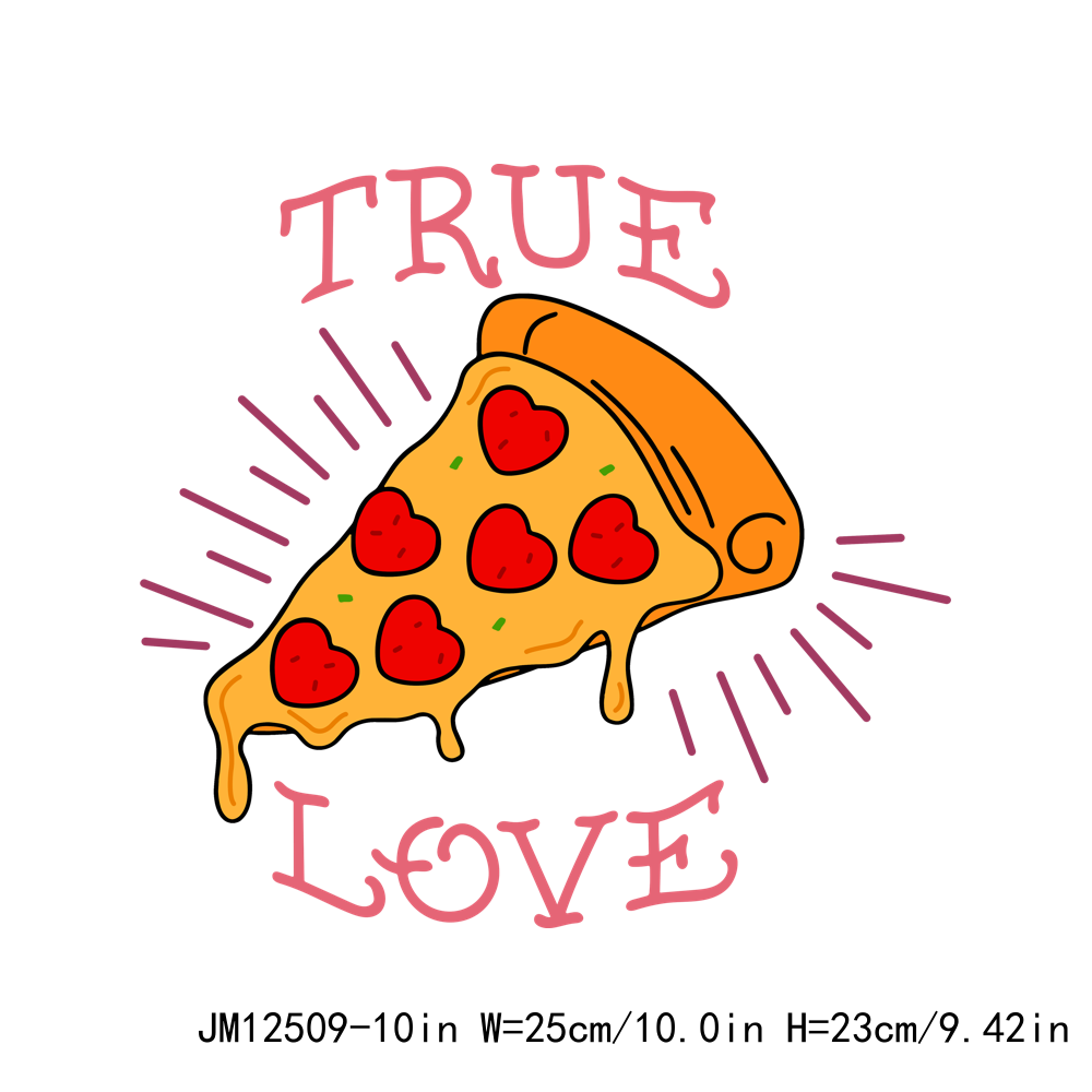 I love Pizza Valentine DTF Transfers