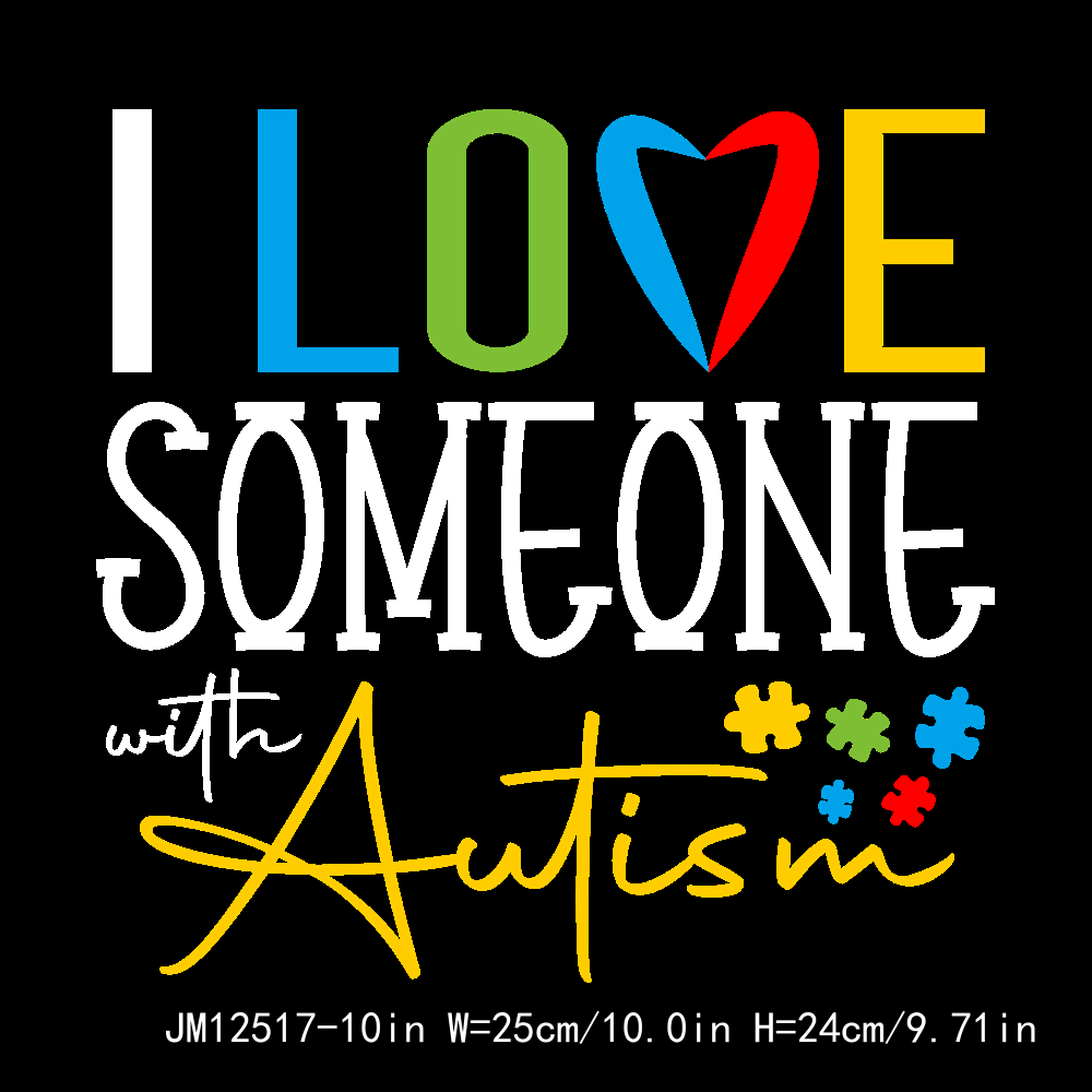 Autism Awareness DTF Transfers