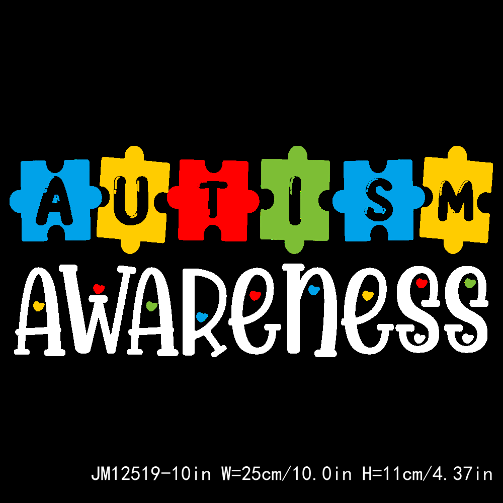 Autism Awareness DTF Transfers