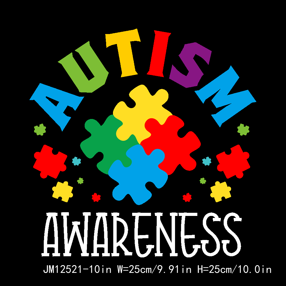 Autism Awareness DTF Transfers