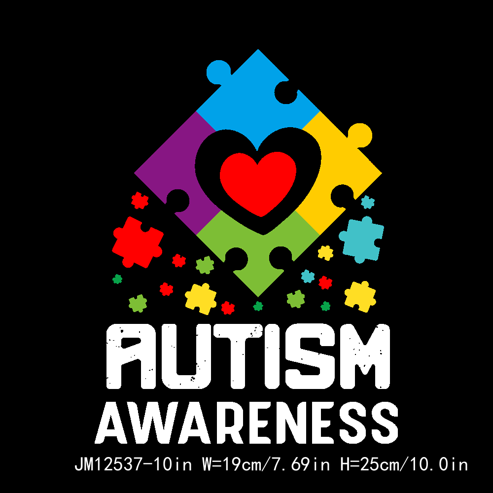 Autism Awareness DTF Transfers