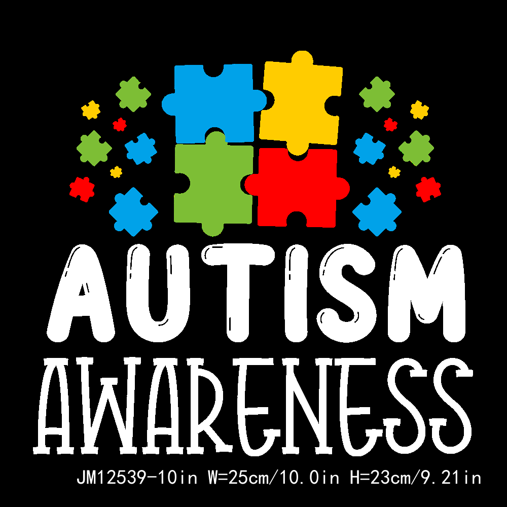 Autism Awareness DTF Transfers