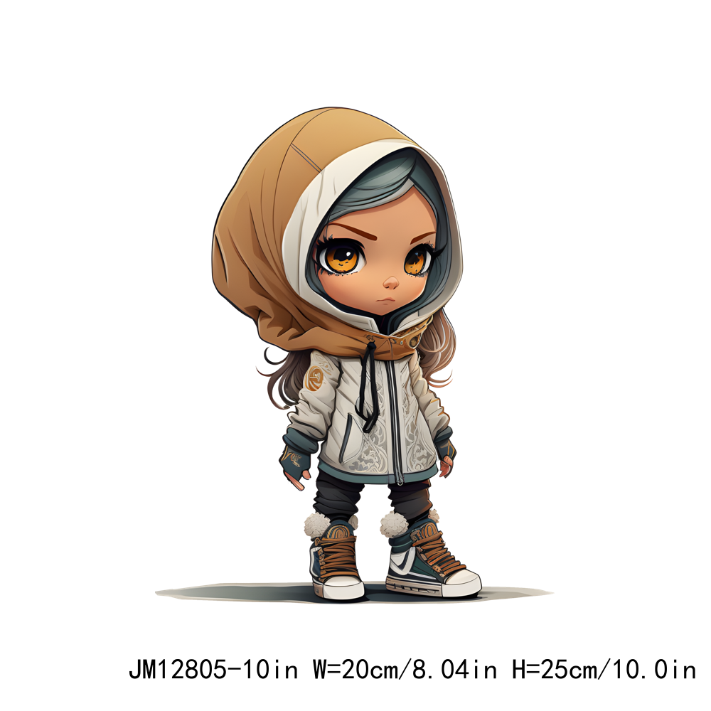 Hijab Chibi Girl DTF Transfers