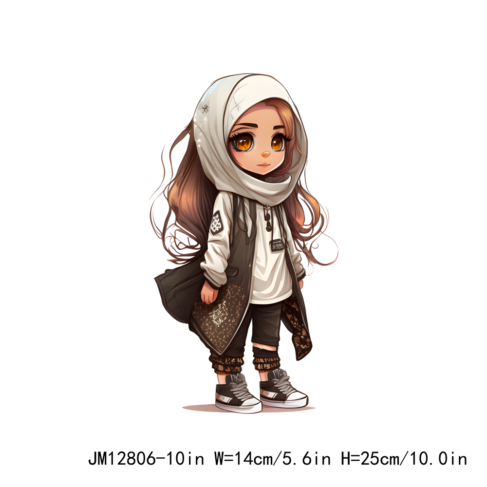 Hijab Chibi Girl DTF Transfers