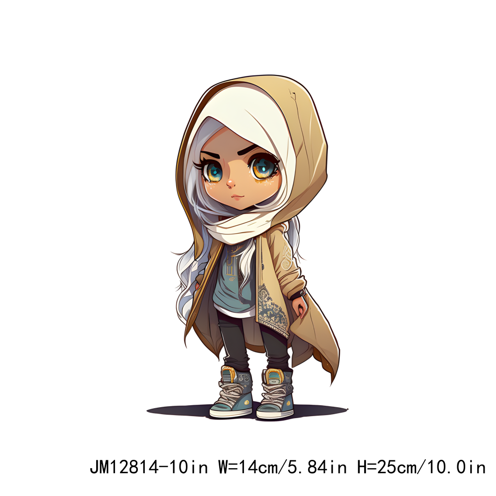 Hijab Chibi Girl DTF Transfers