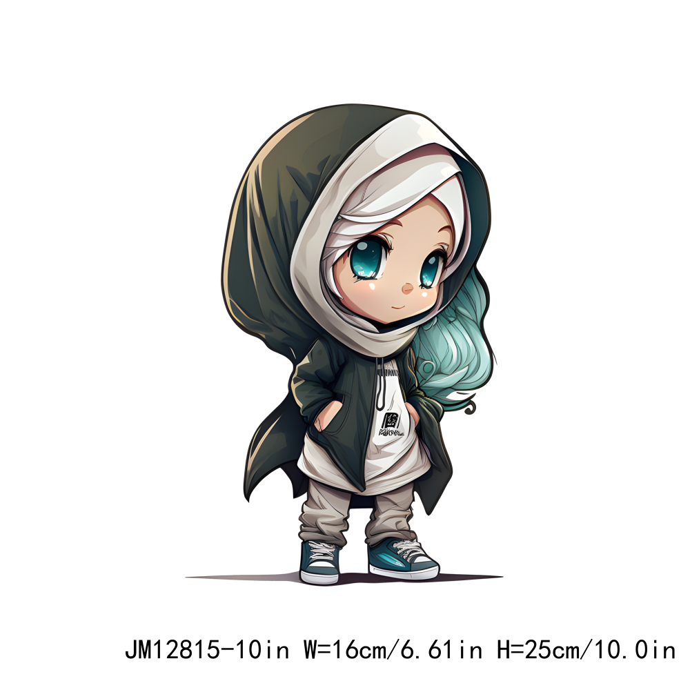 Hijab Chibi Girl DTF Transfers