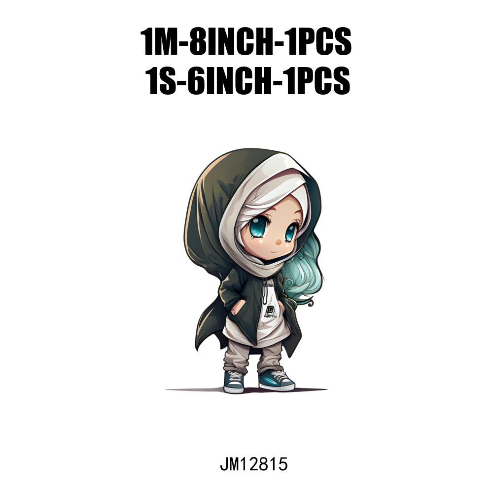 Hijab Chibi Girl DTF Transfers