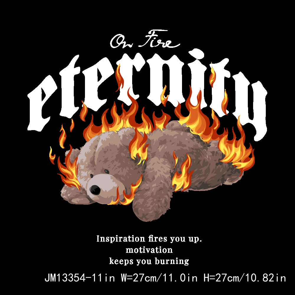 Streetwear Cartoon Bear DTF Transfers