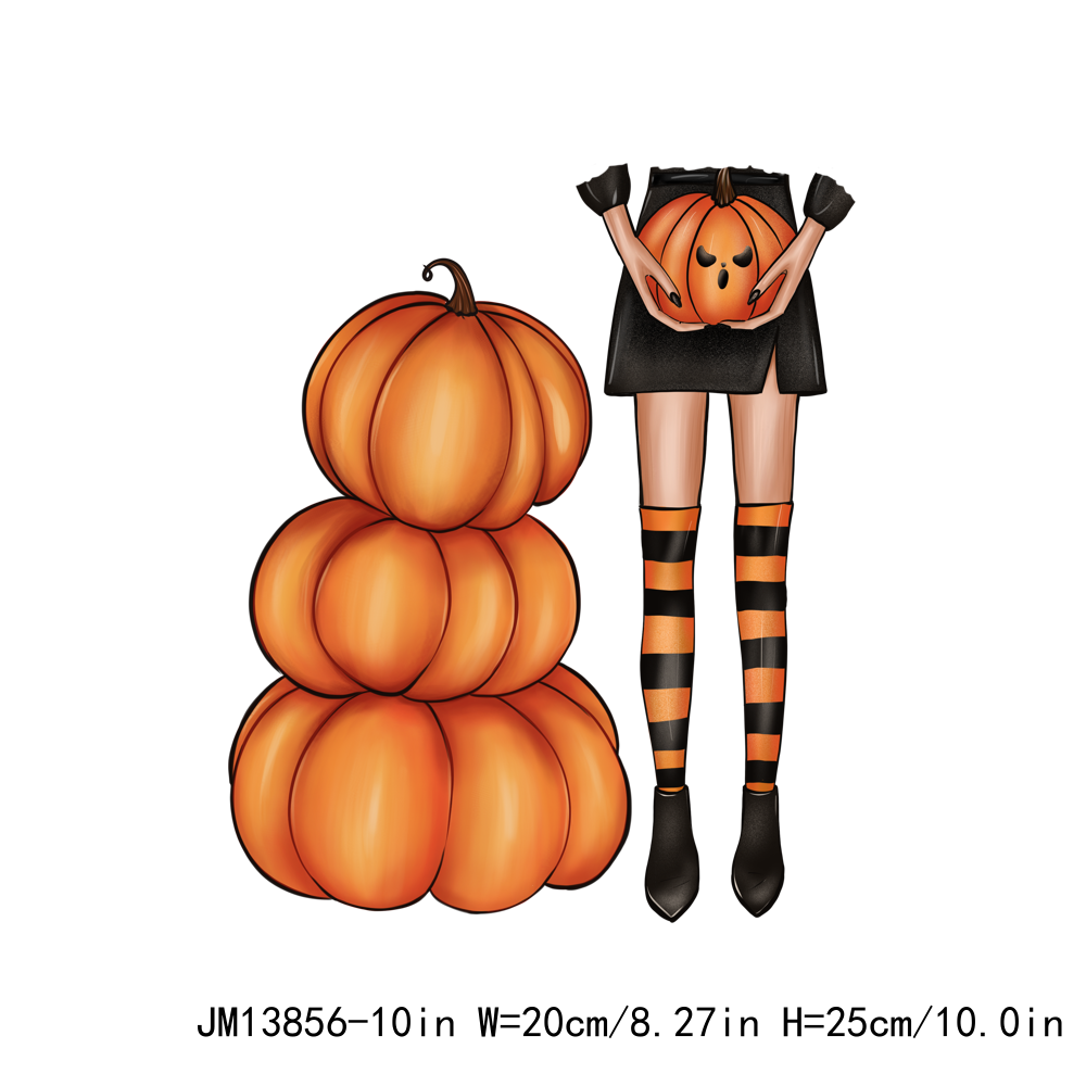 Halloween Pumpkin Girl DTF Transfers